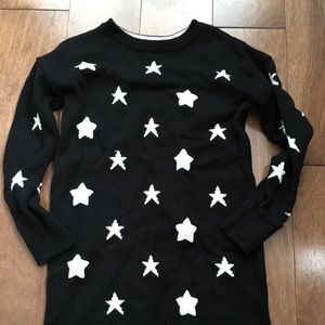 Gap girls dress with sequins stars, size 6-7 NWOT